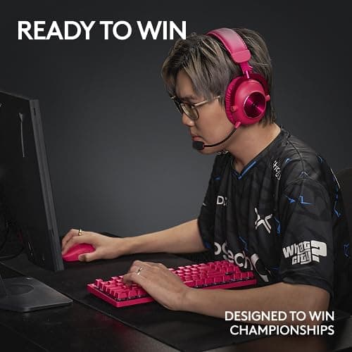 Logitech G PRO X Superlight 2 Lightspeed Wireless Gaming Mouse, Lightweight, LIGHTFORCE Hybrid Switches, Hero 2 Sensor, 32,000 DPI, 5 Programmable Buttons, USB-C Charging, PC & Mac - Magenta 5