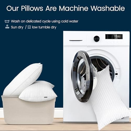 OFNEED King Size Pillows Set of 2 Down Alternative – Soft & Fluffy King Pillows 2 Pack with Soft & Brushed Cover, Hotel Pillows for Bed, Perfect Bed Pillows for Side and Back Sleepers, Size 20"x36" 6