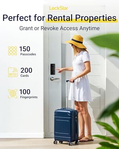 LOCKSTAR® Smart Door Lock • Keyless Entry Deadbolt Door Lock • Multiple Entry Methods – APP • Fingerprint Touch ID • Keypad Code • Card FOB • Traditional Key • Smart Home Devices 7