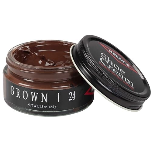 Kelly's Brown Shoe Polish 1.5 oz - Professional Leather Shoe Cream