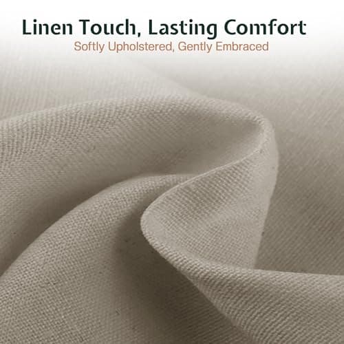 Jocisland 51.2" H Queen Bed Frame Upholstered Bed Platform Bed with Wingback Headboard/No Box Spring Needed/Easy Assembly/Brown 5