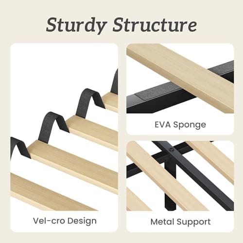 Fluest Queen Bed Frame, Platform Bed Frame with Velvet Upholstered Headboard, No Box Spring Needed, Sturdy Metal Support, Noise Free, Easy Assembly, Modern Bedroom Furniture, Beige 5