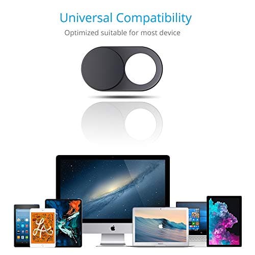 CloudValley Upgrade Magnetic Webcam Cover, [6-Pack] 0.023 inch Metal Camera Cover Slide for Mac, iPad, MacBook Pro, MacBook Air, Laptops, PC/Computer, Tablets, Web Blocker Protect Your Privacy 6