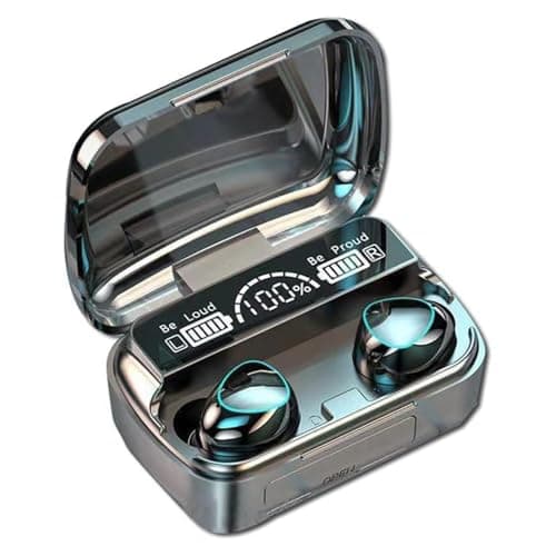 ENGFYADSY TWS Wireless Earbuds/Headphones Bluetooth M10, Full Touch Control Long Playtime Built-in Microphone LED Digital Display Charging Case Auto Connection，IPX7 Waterproof for Apple/Android