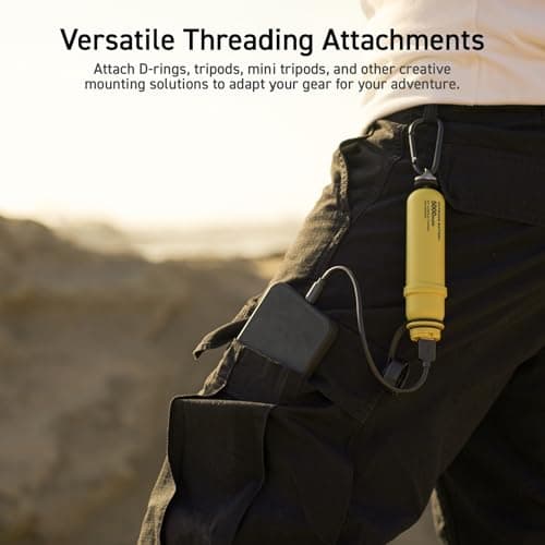 ELECOM NESTOUT Rugged Power Bank, 15000mAh Outdoor Charger, 32W USB C Fast Charging PD, Waterproof IP67, Heavy Duty Shockproof, Tactical Battery Pack for iPhone Tablet Hiking Camping Survival (Black) 9