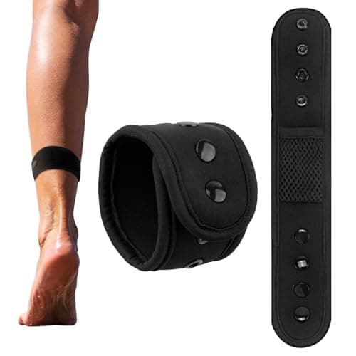 Ankle Band Fitness Pedometer for Men&Women,Compatible with Fitbit Flex 2/One/Zip/Charge 2 3/Alta HR or Garmin Vivofit/2/3/4/JR Fitness Tracker,Adjustable Breathable Sport Ankle Band (Medium)