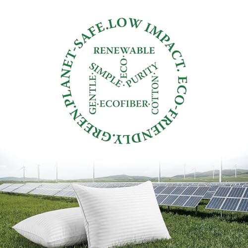 Threadmill Bed Pillows Queen Size Set of 2 | Soft Down Alternative Cooling Bed Pillow for Sleeping | Soft Pillows for Bed | 20x30 Hotel Pillow, Queen Pillows 2 Pack for Back, Stomach or Side Sleepers 8