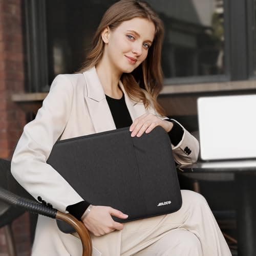MOSISO Laptop Case 13.3 inch, 13-13.3 inch Laptop Sleeve Compatible with MacBook Air/Pro 13/Pro 14 M5 M4 M3 M2 M1, HP Dell ASUS Lenovo,Polyester Vertical Computer Sleeve Bag with Pocket, Black 5