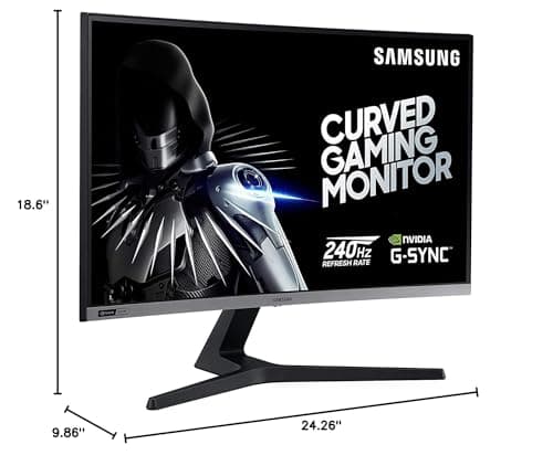 SAMSUNG 27-Inch CRG5 240Hz Curved Gaming Monitor (LC27RG50FQNXZA) – Computer Monitor, 1920 x 1080p Resolution, 4ms Response Time, G-Sync Compatible, HDMI,Black 15