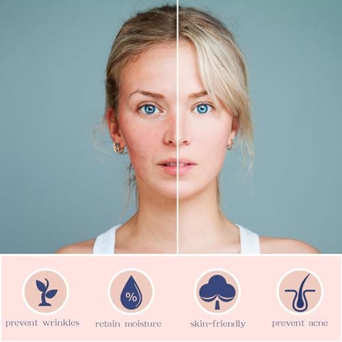 Jogcaw 2 Pack 100％ Silk Pillowcase for Hair and Skin, Soft Breathable Cooling Mulberry Silk Pillow Case Set of 2, Both Sides Grade 6A Silk Pillow Covers with Hidden Zipper (Sage Green, Standard) 5