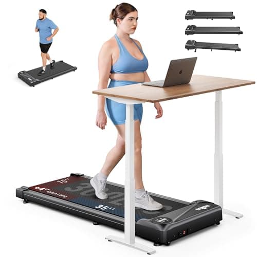 THERUN Walking Pad with Longer Running Belt, Portable Mini Treadmills for Home/Office, Walking Pad Treadmill 2.5HP, Walking Jogging Machine with 300 lbs Weight Capacity Remote Control LED Display