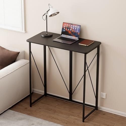 AIWOPET Folding Standing Desk, 39" Foldable Standing Desk, Collapsible Sit Stand Desk for Walking Pad Treadmill Home Office Living Room and Bedroom, 19.68" D x 39.37" W x 43.3" H, Black 7