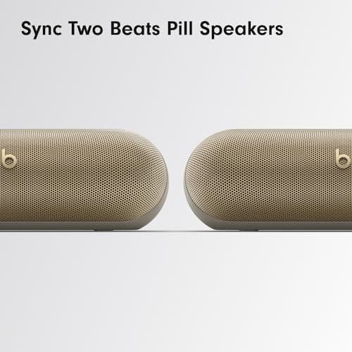 Beats Pill - Portable Bluetooth Speaker- Up to 24H Battery Life, Water Resistant, Bluetooth, Apple & Android Compatible, Seriously Loud Sound for Home, Outdoor and Travel- Champagne Gold 6