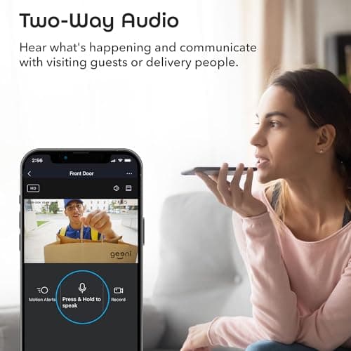 Geeni Hawk 3 1080P Outdoor Security Camera – 2-Pack Weatherproof Outdoor Cameras for Home Security Motion & Sound Detection and Night Vision, Supports Alexa & Google 6