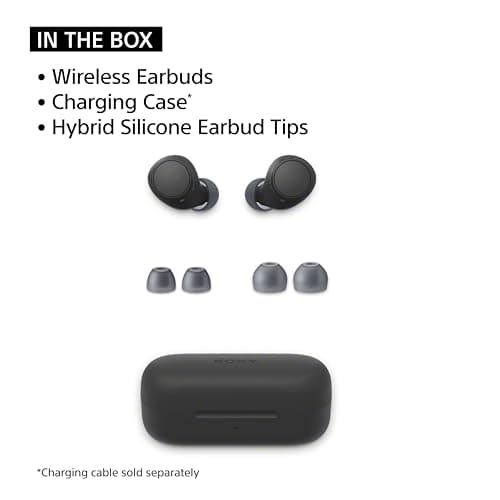 Sony WF-C510 Truly Wireless in-Ear Bluetooth Earbud Headphones with up to 22-Hour Battery, Multipoint-Connection, Mic and IPX4 Water Resistance, Black- NEW 5