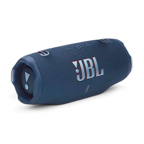 JBL Charge 6 - Portable Waterproof & Drop-Proof Bluetooth Speaker, Bold JBL Pro Sound with AI Sound Boost, 28Hrs of Playtime, Built-in powerbank & Comes with a Sturdy/Removable Carrying Strap (Blue)