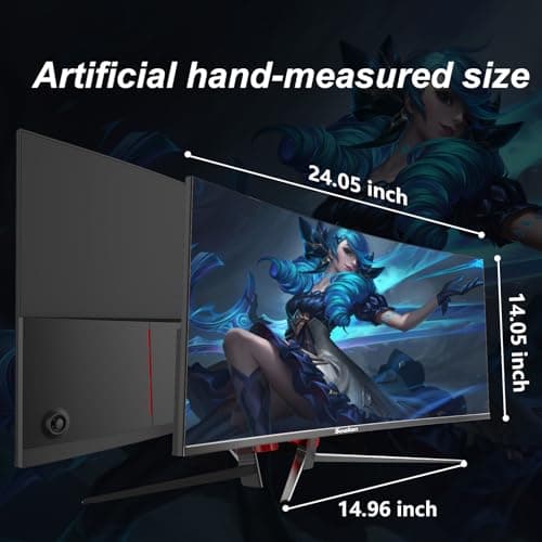 Sealan 27 inch Curved Gaming Monitor, FHD 1920x1080, 100Hz Refresh Rate, 1800R Curvature, HDR,99% sRGB,1800R,HDMI,Ultra-Thin Bezel, VESA Mountable, for Home Office/Gaming/Entertainment 9