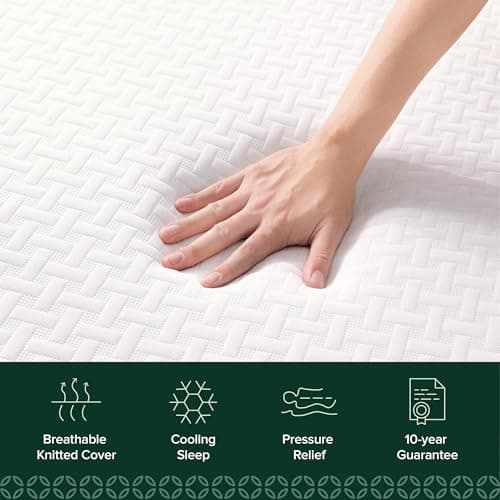 Zinus 5 Inch Twin Cooling Essential Memory Foam Mattress [NewVersion], Fiberglass Free, Medium Feel, Breathable Cooling Layers, Certified Safe Materials 6