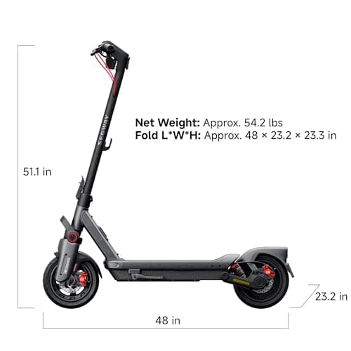 Segway Ninebot Max G3 Electric Scooter, 28 mph Top Speed w/ 50 Miles Max Range, 2000W Peak Motor, Dual Hydraulic Suspension, Fast Charging Scooter for Adults and Teens, UL-2272 2271 Certified 11