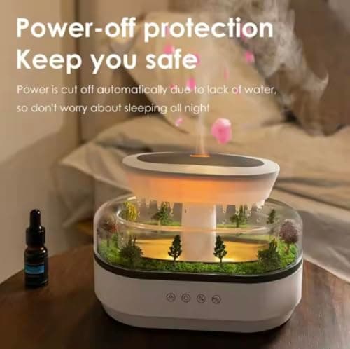 5 in 1 Diffuser Humidifier 250ml, Colorful Light, Raindrop & Natural White Noise, Mini Forest Landscape, Aromatherapy, Natural Sounds. Relaxing Nature Sounds & Sleep Sounds 7