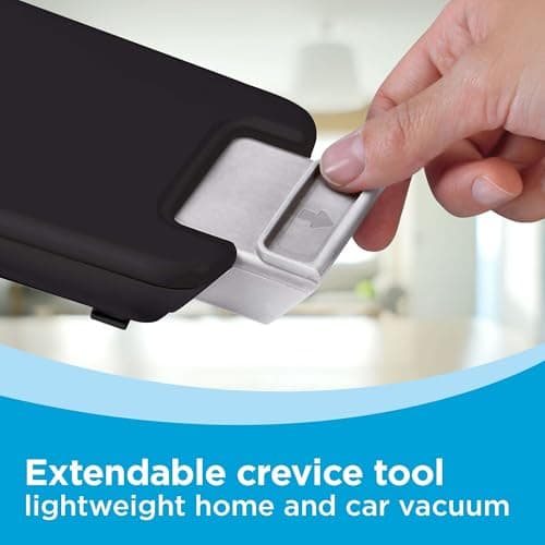 BLACK+DECKER dust buster PIVOT VAC Handheld Vacuum Cordless, Car Vacuum Portable Rechargeable, Extendible Crevice Tool and 200 Degree Pivoting Nozzle, Strong Suction, Lightweight (BDH2000PL) 7