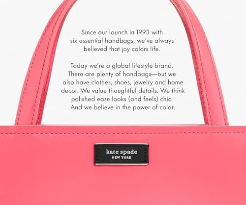 Kate Spade New York Leatherette Luggage Tag with Secure Strap, Colorful Suitcase Identifier for Travel, Monogram Bag Tag ID (K) 5