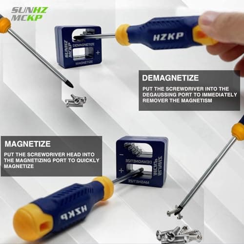SUNHZMCKP Magnetic Screwdriver Set 66-Piece, S2- Alloy Tool Steel, Includes Slotted/Phillips/Torx Mini Precision Screwdrivers, Replaceable Screwdriver Bits With Sturdy tool box 6