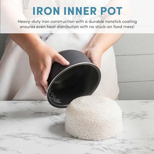 AROMA® Professional 6-Cups (UnCooked) / 3Qt. 360° Induction Rice Cooker & Multicooker (ARC-7606GR) 7