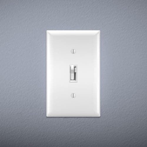 Legrand Toggle Slide Dimmer Switch for Dimmable LED/CFL/Incandescent Lights, Single-Pole/3-Way, No De-Rating, 300W,TSDCL303PTCCCV6, White/Light Almond/Ivory, 1 Count 6