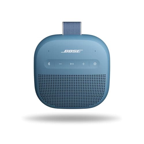 Bose SoundLink Micro Portable Bluetooth Speaker (2nd Gen), Wireless Outdoor Speaker, Up to 12 Hours Battery Life, Waterproof and Dustproof, Blue Dusk