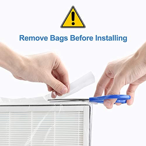 RENPHO Official Authentic Air Purifier Replacement Filter Set for Models RP-AP001/ RP-AP001S, 1x Charcoal Filter,1x Activated Carbon Filter and 1x True HEPA Filter, Exclusively for Pets Pollen 8