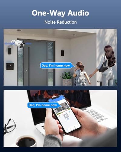 OOSSXX (5.0MP POE Extend Camera with 60 feet Cable Microphone Inside Outdoor/Indoor Video Surveillance Security Waterproof Wired POE Camera, Just Extend POE Kits, 1-Pack 7