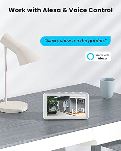 Security Cameras Wireless Outdoor, 2K Solar security camera System 360° PTZ with Spotlight & Siren, ieGeek 2.4Ghz Outdoor Security Cameras,Color Night Vision, PIR Motion Detection, 2-Way Talk, IP65 9