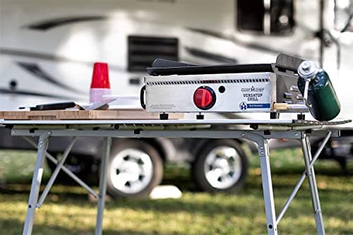 Camp Chef Mesa Aluminum Camp Table - Portable, Collapsible Camping Table for Outdoor & Camping Gear - Adjustable Table Height (27"-39") 7