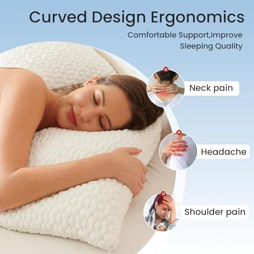 TWK Original Adjustable Bed Pillow for Sleeping, Good for Side, Back & Stomach Sleeper with Washable Removable Cover, Additional Foam Fill Included 5