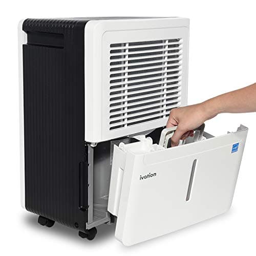 Ivation 3,000 Sq Ft Energy Star Dehumidifier - Large-Capacity - Includes Programmable Humidistat, Hose Connector, Auto Shutoff/Restart, Casters & Washable Air Filter, White 7