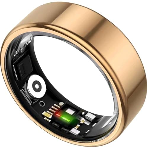 TIAZUUX Smart Ring for Women&Men-Activity/Sleep/Heart Rate/HRV/Stress/Women's Health Tracker-IP68 Waterproof/Wearable-No Subscription Fee Required-Compatible with iPhone &Android