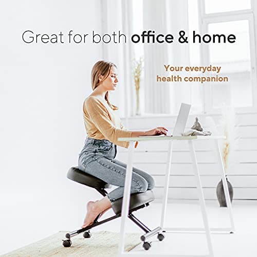 Luxton Home Ergonomic Kneeling Chair with Memory Foam Layer - Improves Posture - Adjustable Stool for Home and Office - Thick Comfortable Cushions 6