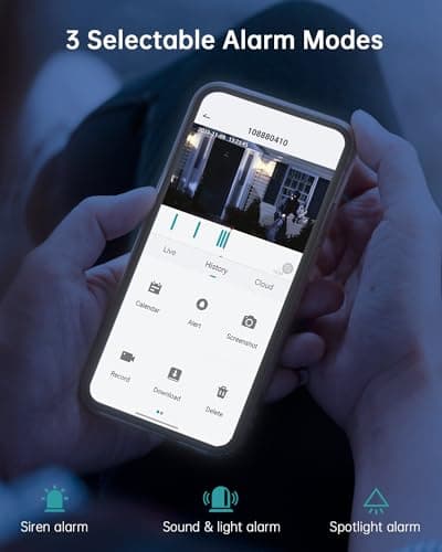 ZUMIMALL Security Cameras Wireless Outdoor, 360°View, 2K Battery Powered Cameras for Home Security, 3MP Color Night Vision, 2-Way Talk, IP66, AI Analysis, Cloud Storage, Alexa 8
