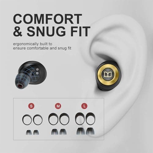 Monster Achieve 100 AirLinks Wireless Earbuds, Earphones in-Ear Built-in Mic Headset 7