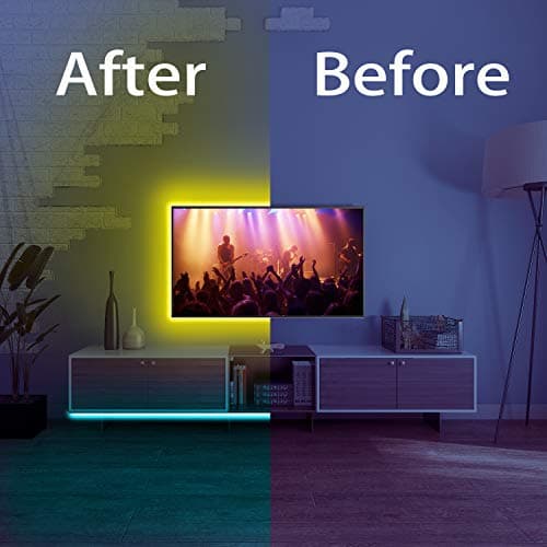 DAYBETTER Led Strip Lights 32.8ft Kit with Remote and Power Supply Color Changing 6