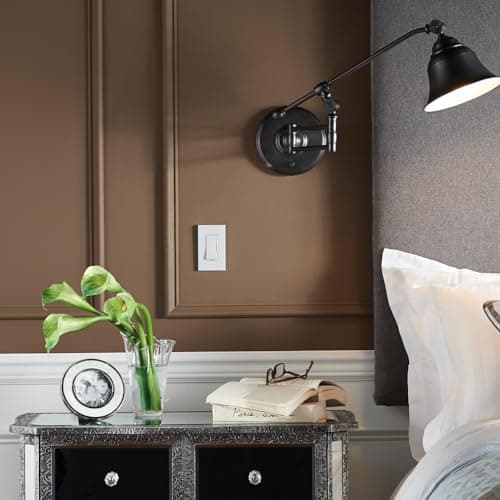 Leviton Decora Slide Dimmer Switch for Dimmable LED, Halogen and Incandescent Bulbs, DSL06-1LZ, White with Ivory and Light Almond Faceplates 13