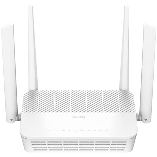 Cudy AX3000 Multi Gigabit Dual Band WiFi 6 Mesh Router, 2.5Gbps WAN RJ45 Port, 4 Gigabit RJ45 Ports, 4 5dBi Antennas, MU-MIMO, OpenVPN, Wireguard, Zerotier, Ipsec VPN, Cloud APP