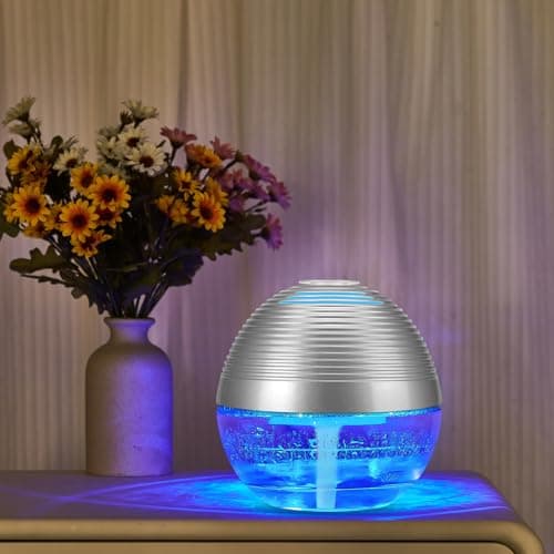ap airpleasure Water-Based Purifier Air Washer, Air Revitalizer & Freshener, Air Fresher with 6 Colorful lights for Rooms (Silver) 15