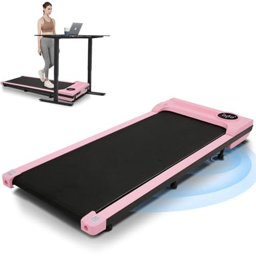 Under Desk Treadmill, Walking Pad Treadmill for Home Office, 2.5 HP Portable Walking Treadmills 300 lb Capacity, Compact Walking Jogging Running Machine with Remote Control and LED Display