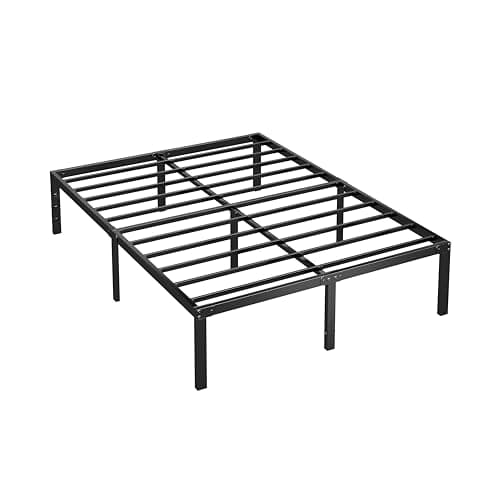 Closadin Black Full Size Metal Platform Bed Frame with Stable Metal Support and Underbed Storage,18" Height Mattress Foundation,No Box Spring Needed,Easy Assembly 9