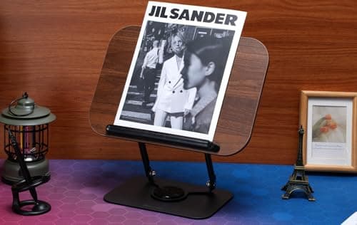 BEAUTRIP Book Stand for Reading, Foldable Book Holder for Desk Hands Free, Display Stand for Office, Kitchen, Cookbooks, Textbook, Recipe, Magazines, Tablets and Laptops 7