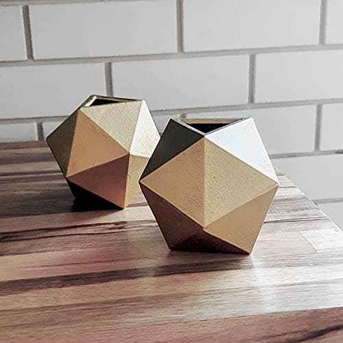 Ambipolar Geometric Decorative Ball Shaped Bookends, Modern Cast Iron Gold Bookends for Office Desk, Book Shelf, Room Decor, Home Office, Book Stand or Organizer, Set of 2 7