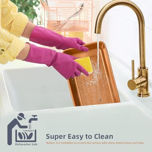 RavisingRidge Pizza Pan - 14 Inch Nonstick Pizza Pan for Oven with Widen Handles for Cooking, Baking, and Grilling - Durable, Even Heating, Long-Lasting Kitchen Cookware (1, Orange) 5