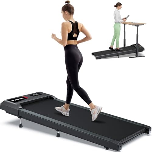 COZYINN Incline Walking Pad Treadmill – Quiet 2.5HP Indoor Treadmills with 3 Incline Levels, APP Control & Shock-Absorbing Belt for Home or Office Fitness, Small Walking Jogging Machine